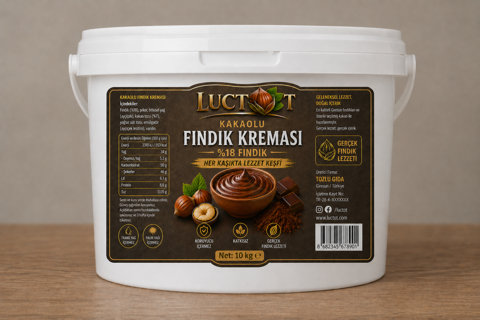 Kakaolu Fındık Kreması (10 kg)