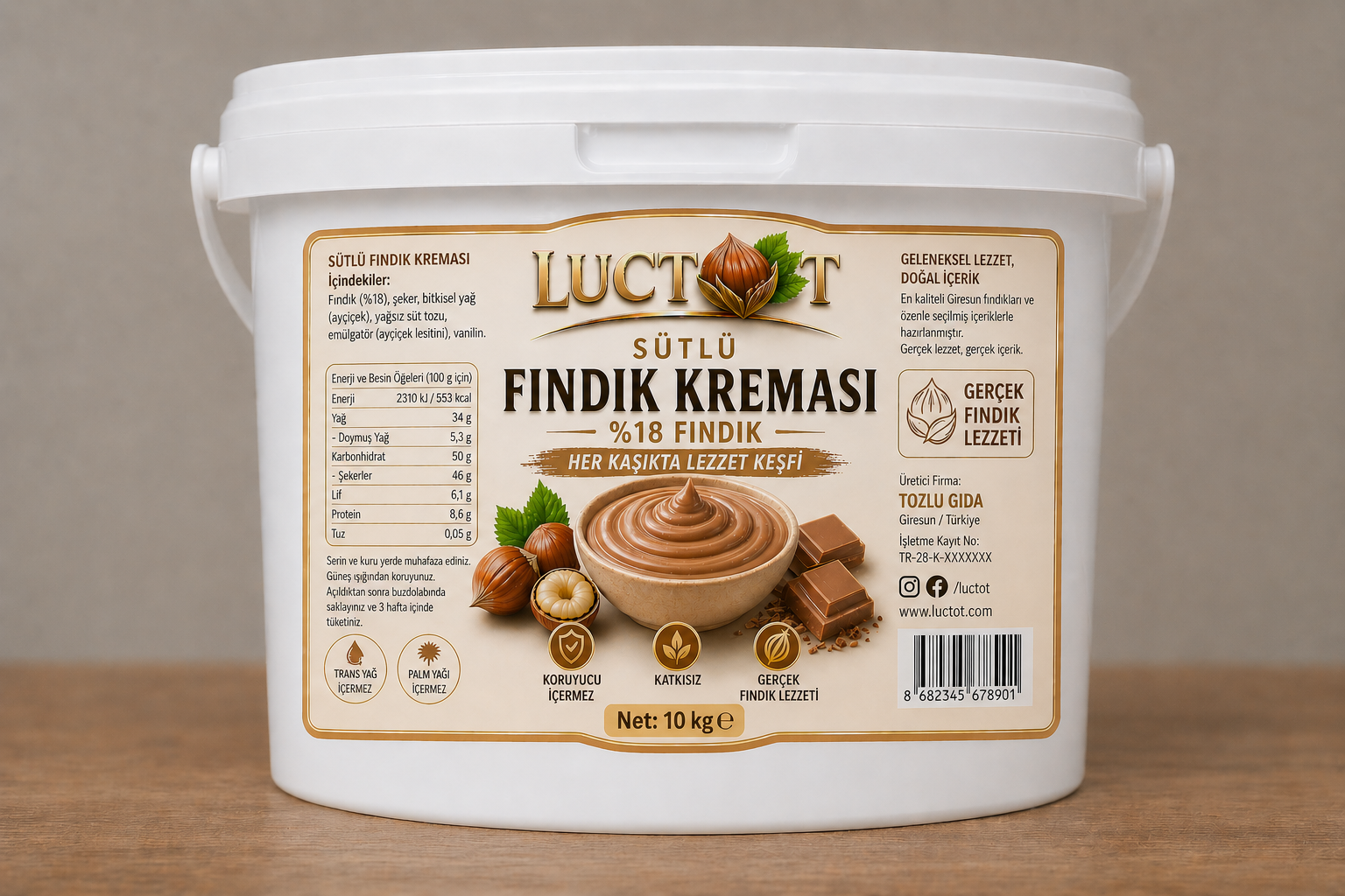 Sütlü Fındık Kreması (10 kg)