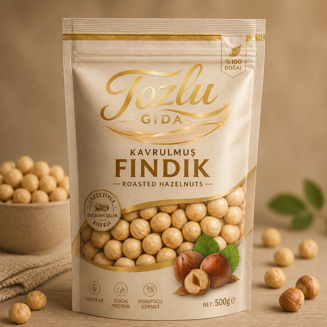 Kavrulmuş Fındık (500g)